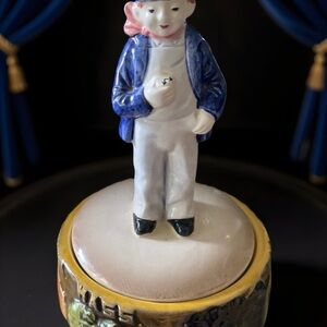 EDAVILLE RAILROAD MUSIC BOX SO. CARVER MASS Antique Conductor